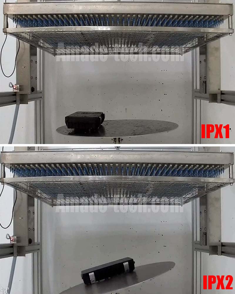 Rain test chamber IPX1 IPX2