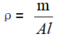 melt density calculation formula