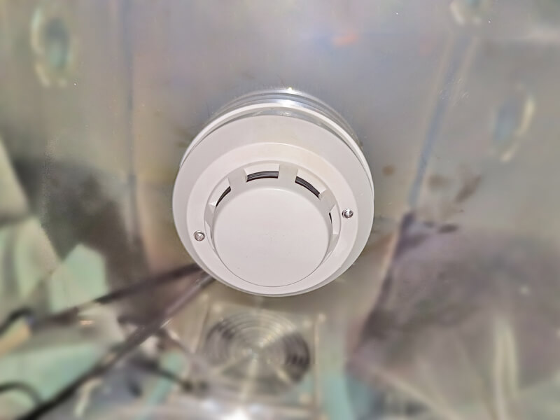 smoke detector of explosion-proof battery test chamber
