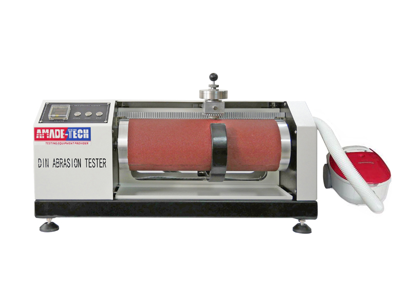 DIN abrasion tester with vacuum
