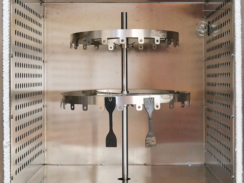 rotating rack of forced convection aging oven