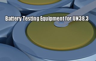Blog cover of battery testing equipment for UN38.3