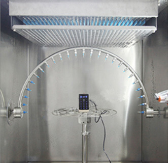 IPX1 IPX4 integrated test chamber