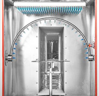 IPX1 IPX6 combined test chamber