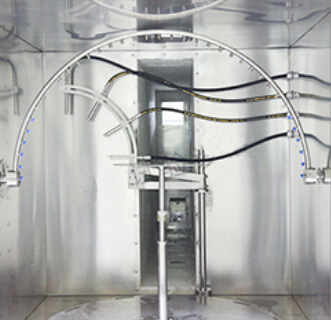 IPX3-IPX9 combined test chamber